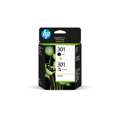HP Cartridge No.301, N9J72AE, 1050/2050, Black, Cyan, Yellow, Magenta, 2 pcs