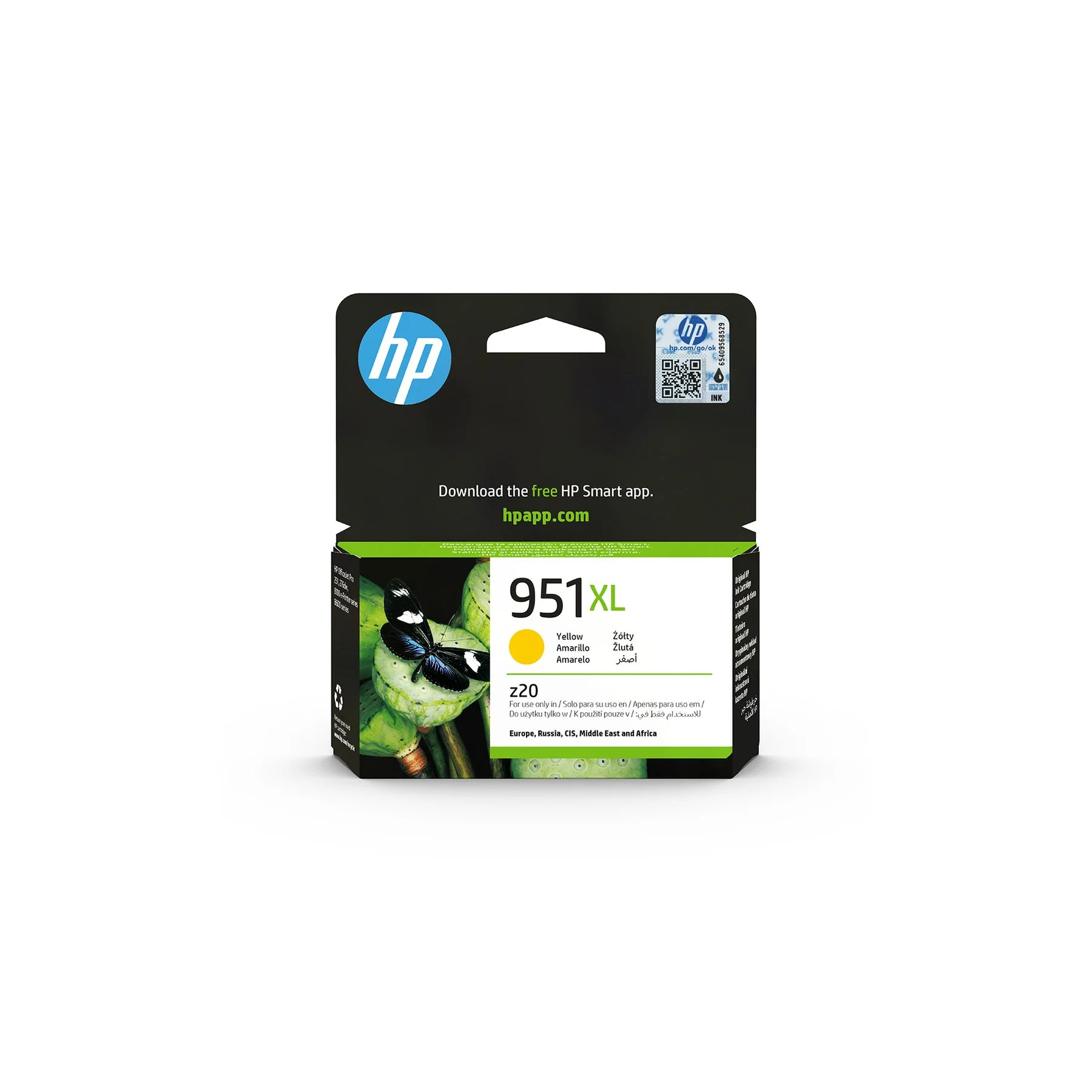 Original cartridge HP CN048AE (No.951XL), 1,500 pages/5%, Yellow