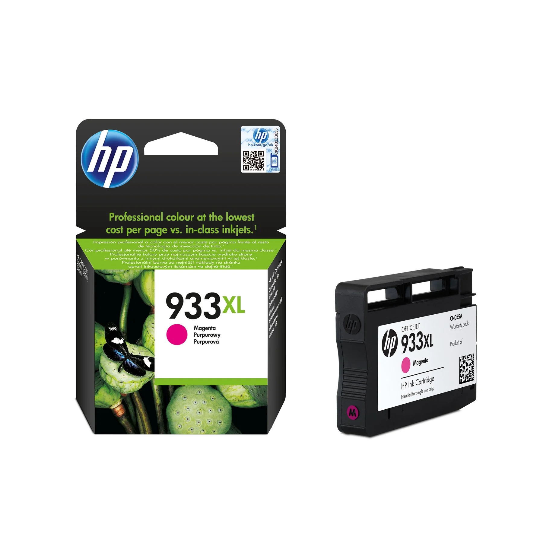 HP Cartridge CN055AE, NO933XL, Magenta