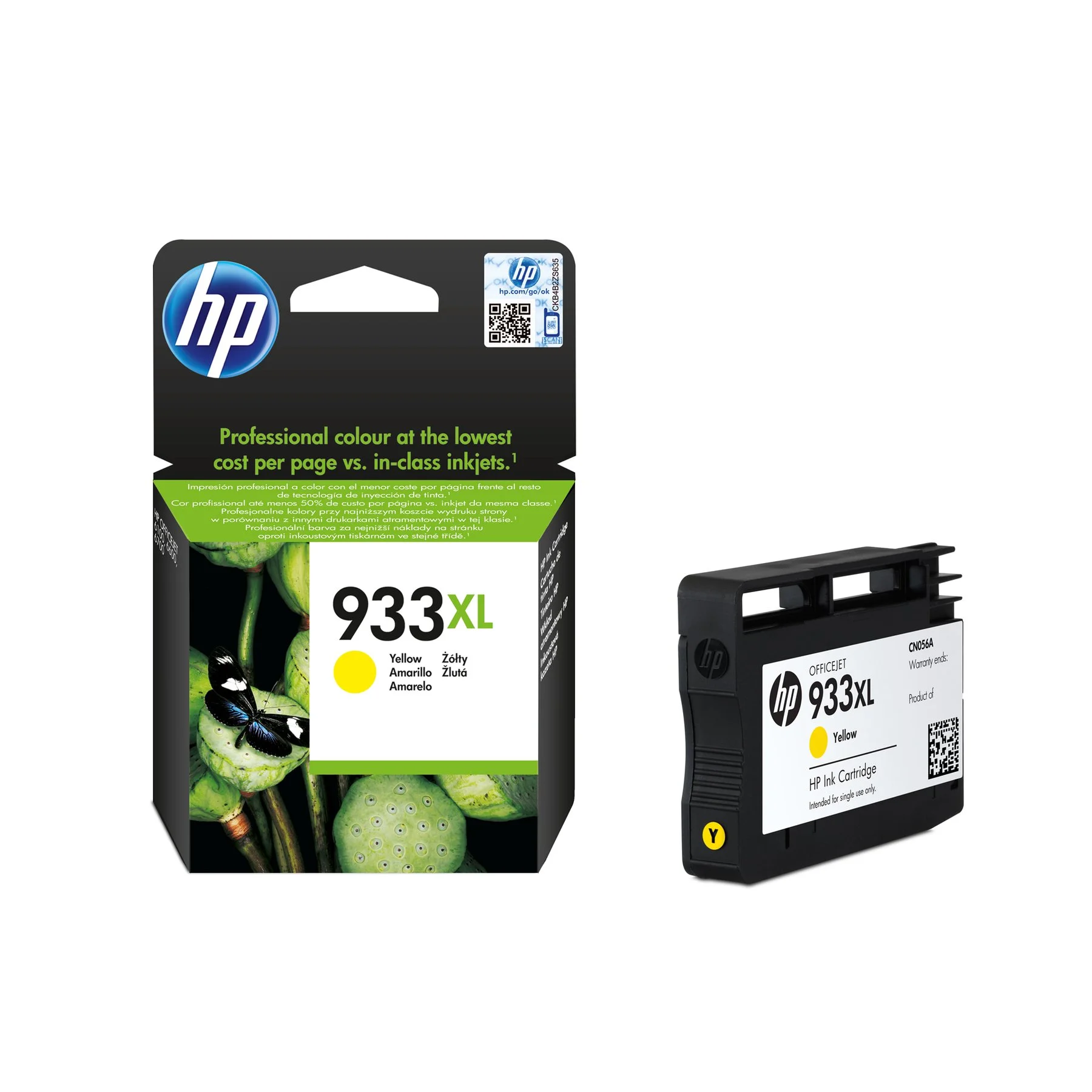 HP Cartridge CN056AE, NO933XL, Yellow