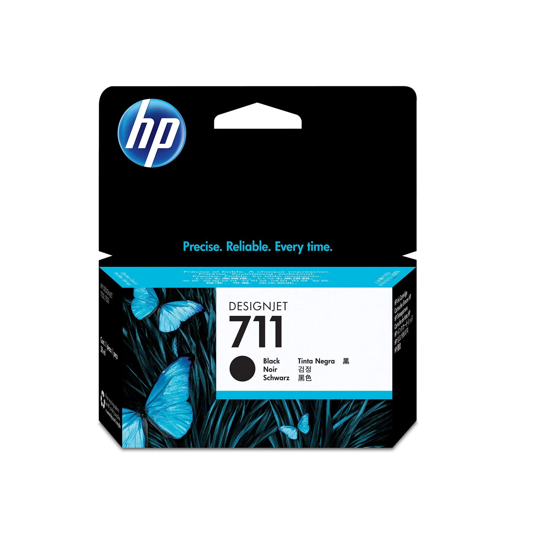 HP Cartridge No.711, DesignJet T120/520, CZ129A, 38 ml, Black