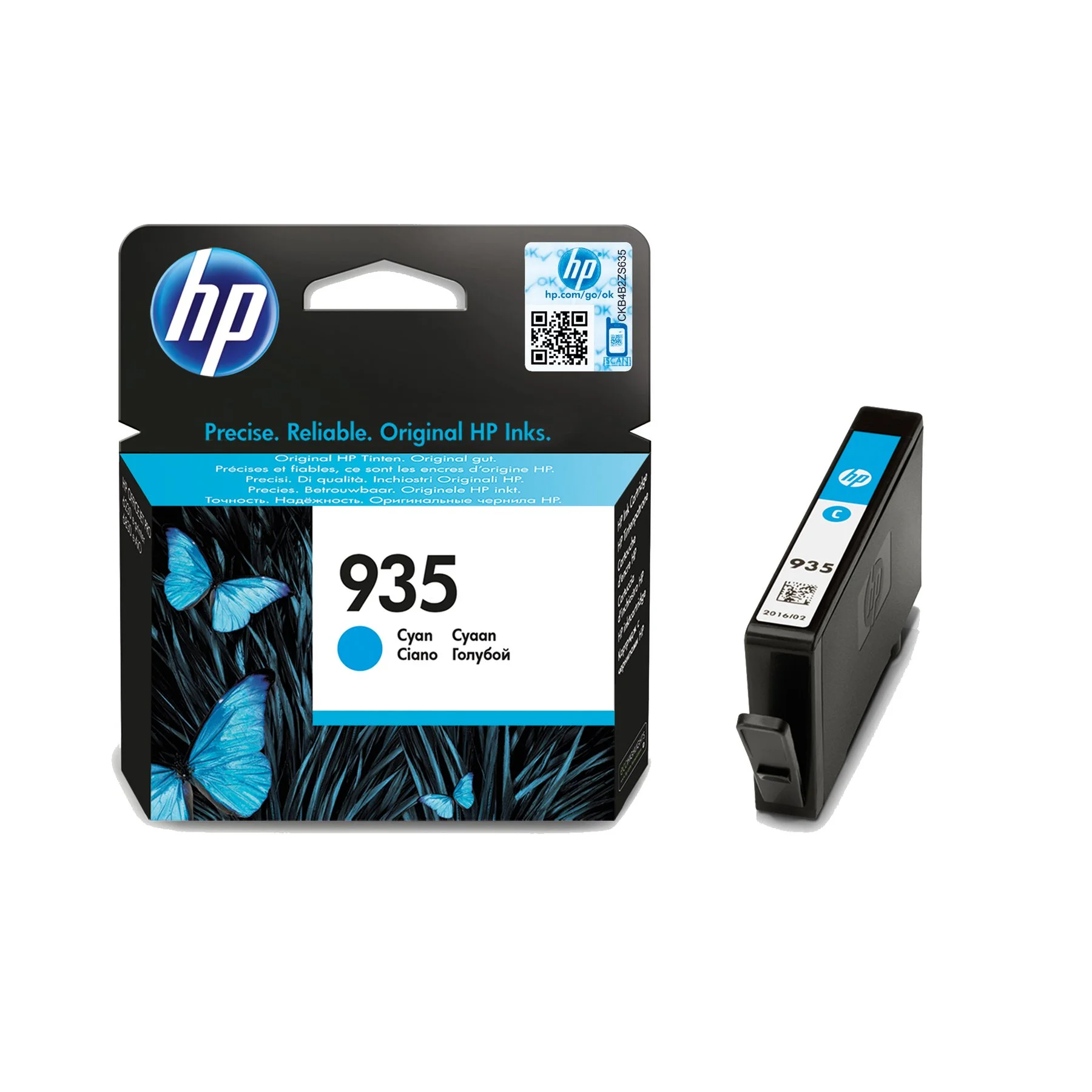 HP Cartridge C2P20AE, No. 935, for 400 pages/5%, Cyan
