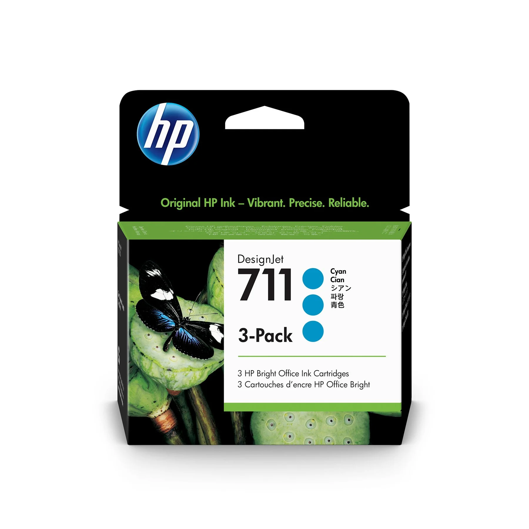 HP Cartridge No.711, T120/520, CZ134A, Cyan