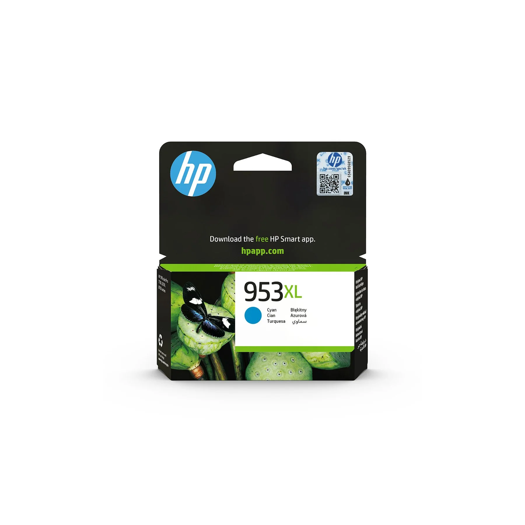 HP Cartridge F6U16AE, 953XL, 1600 pages/5%, Cyan