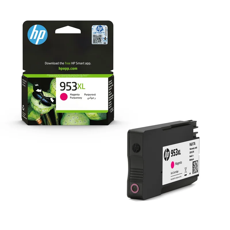 HP Cartridge F6U17AE, 953XL, 1600 pages/5%, Magenta