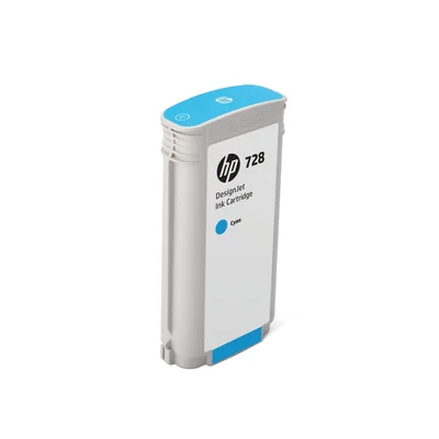 HP Cartridge No.728, F9J67A, 130 ml, Cyan