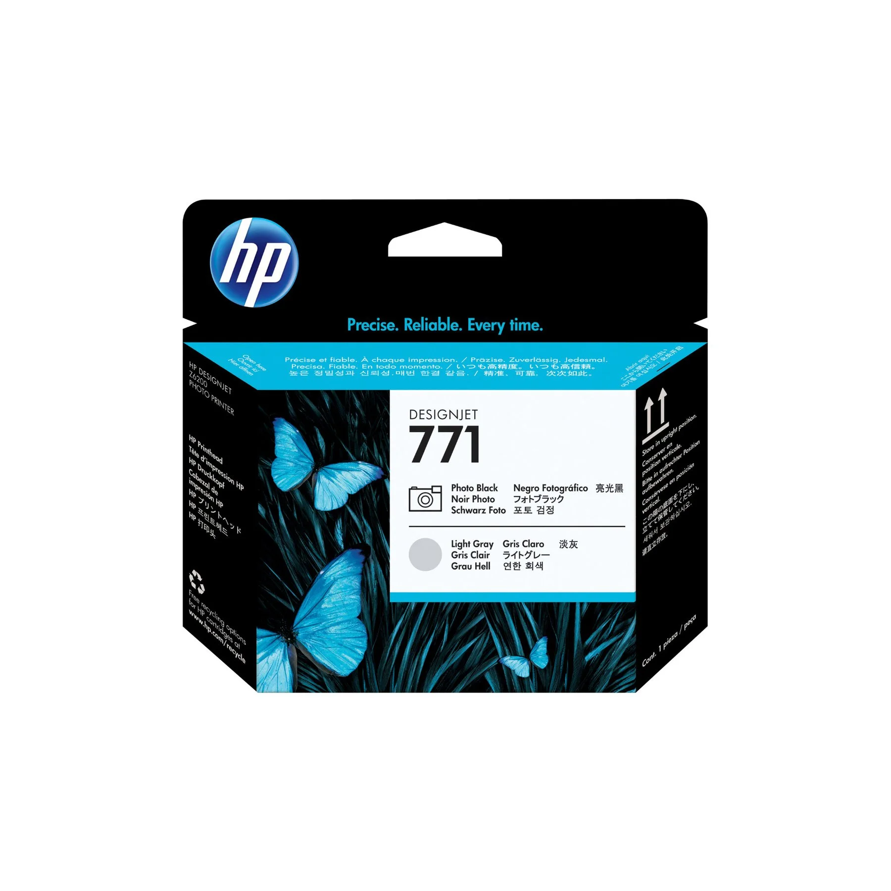 HP Printhead 771, CE020A, Black, Light Grey