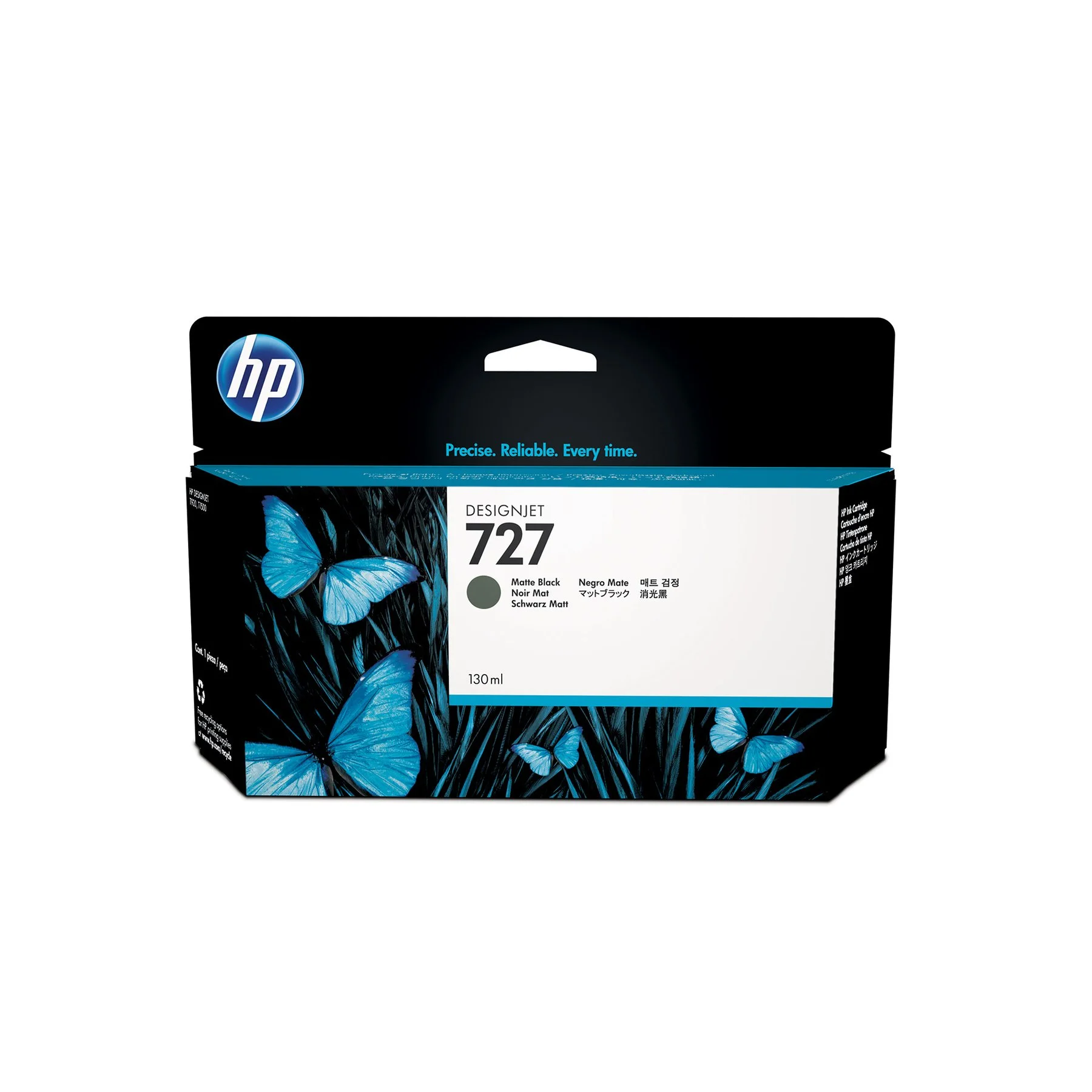 HP Cartridge No.727, B3P22A, T1530/2530, 130 ml, Black