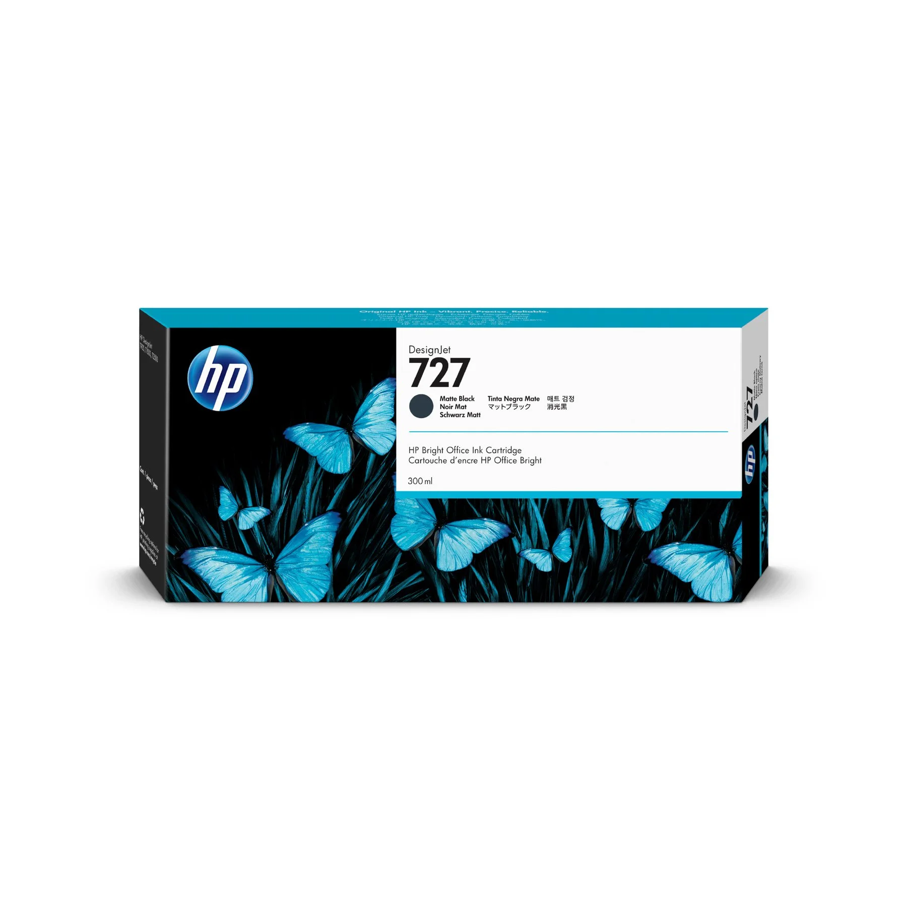HP Cartridge No.727, C1Q12A, T1530/2530, 300 ml, Black