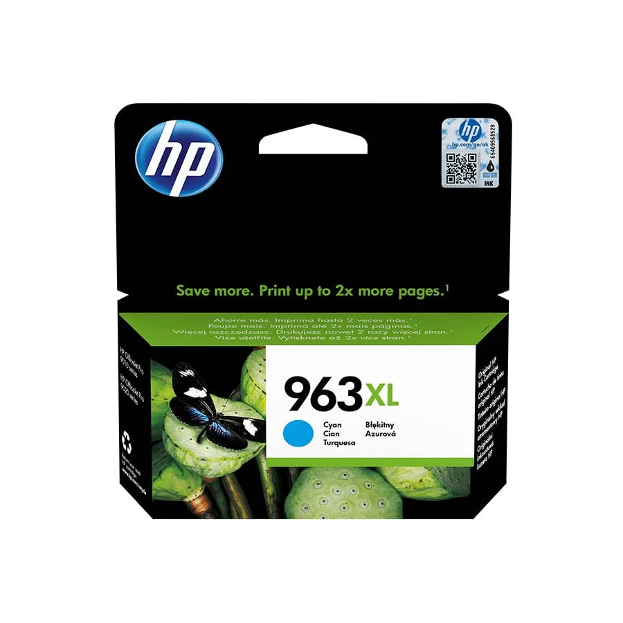 HP Cartridge 3JA27AE, 963XL, 1600 pages/5%, Cyan