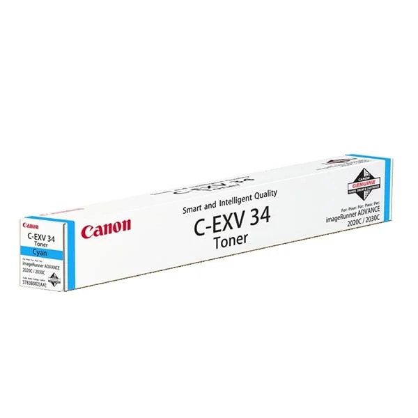 Оригинална тонер касета Canon C-EXV34, C2020L, 19000 страници/5%, Cyan