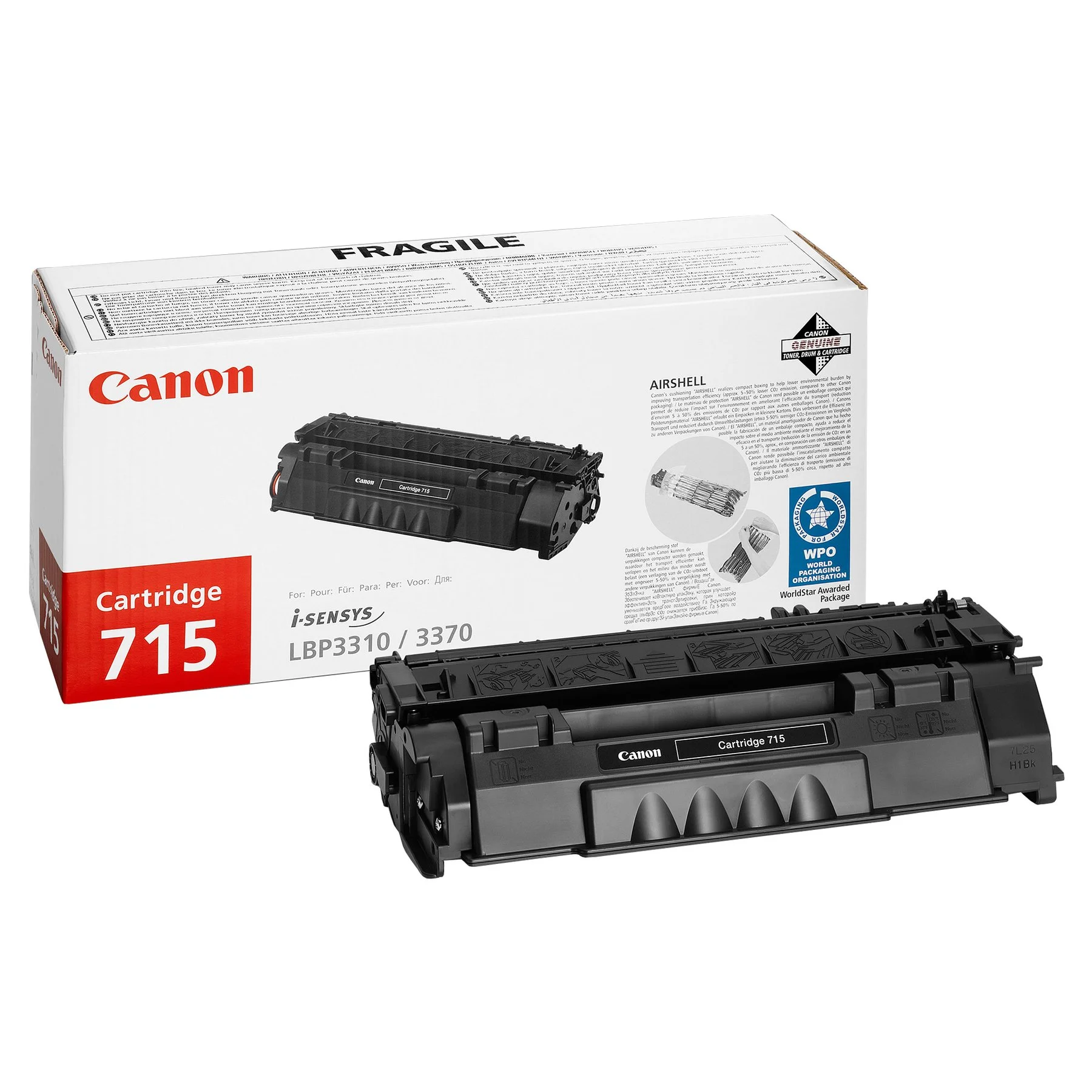 Canon Toner CRG-715, 3000 pages/5%, Black