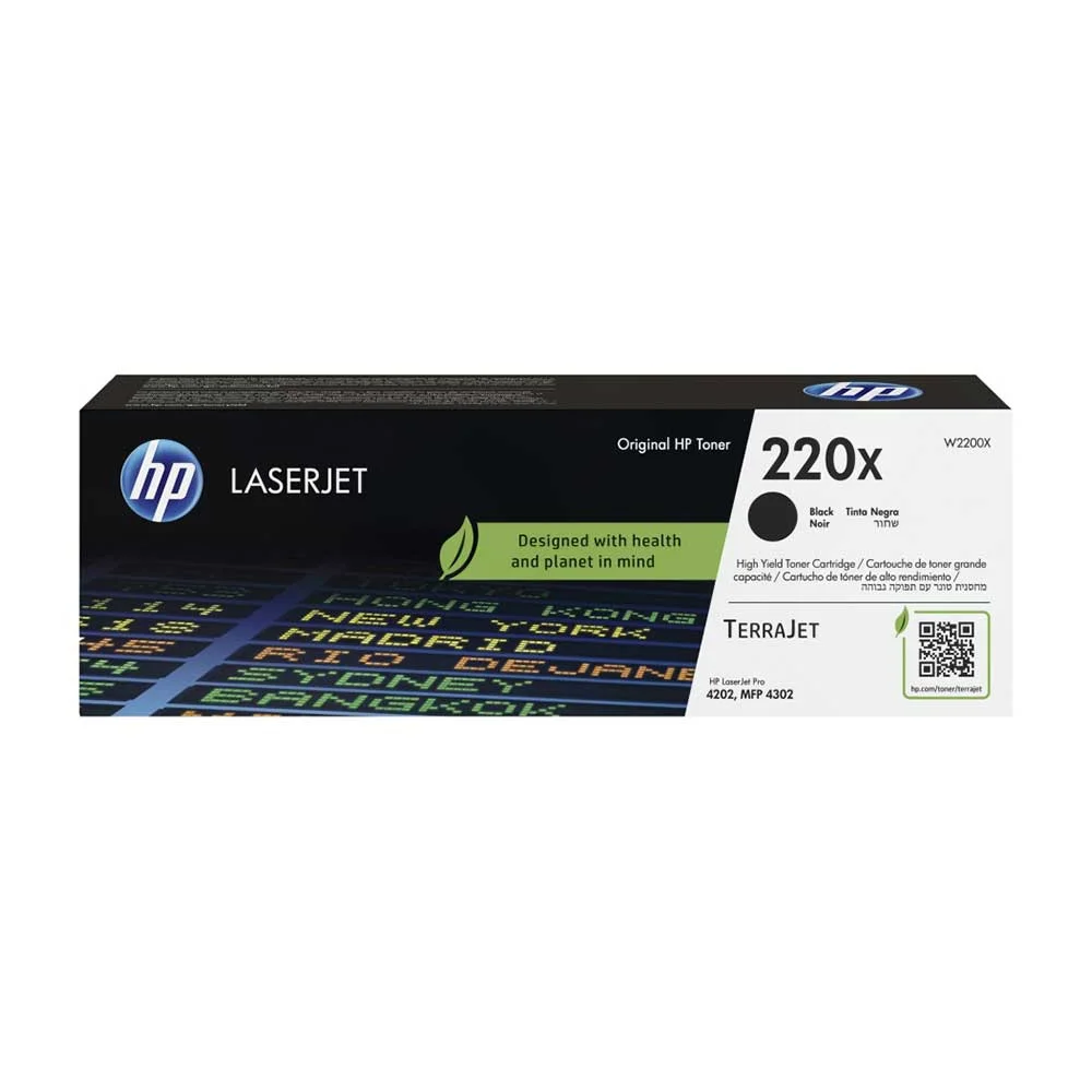 HP Toner 220X, W2200X, LJ PRO 4202/4302, 7500 pages/5%, Black