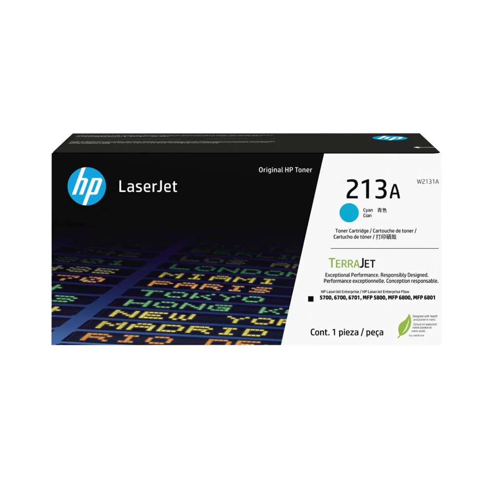 HP W2131A original toner cartridge, LaserJet 5800/6800, 3000 pages/5%, Cyan