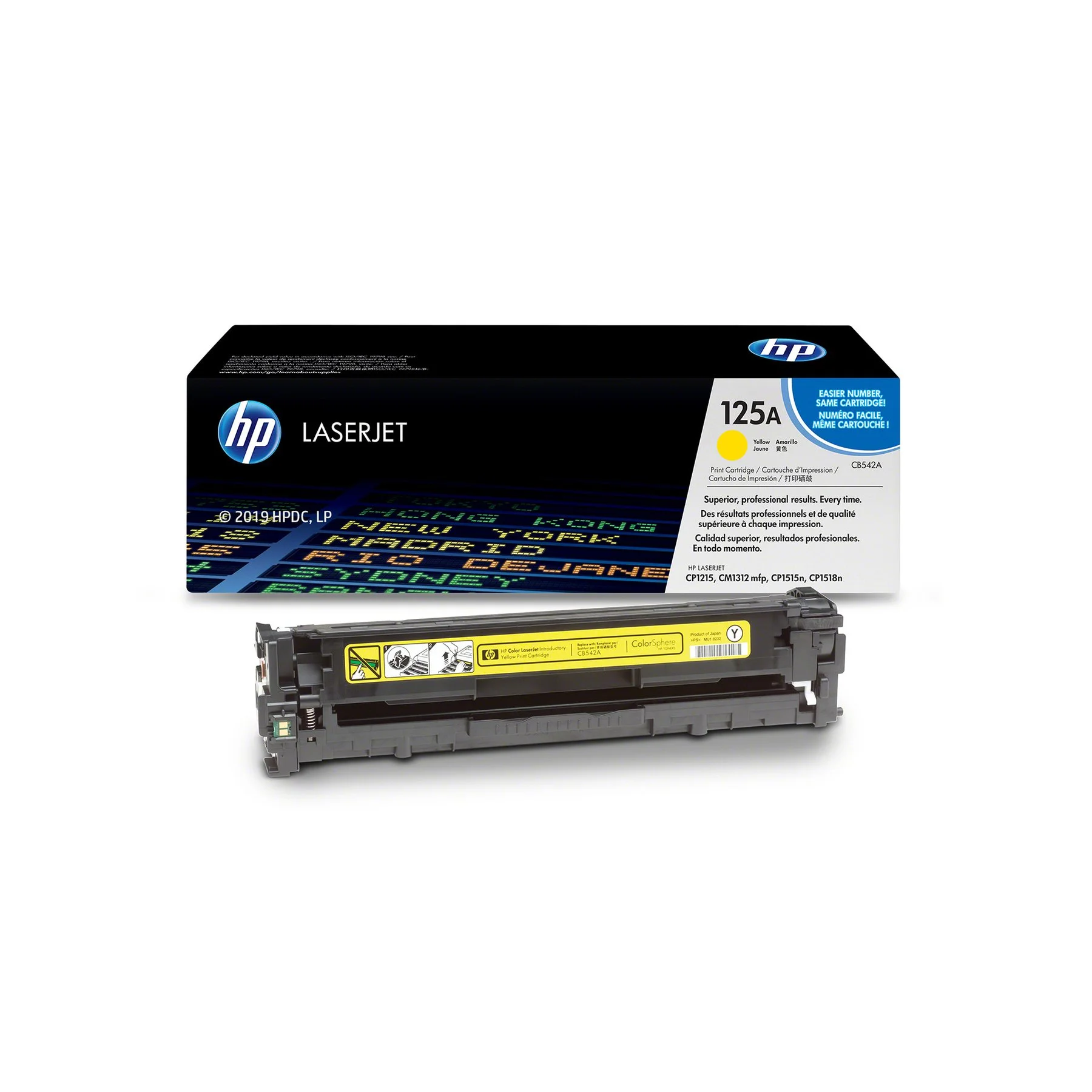 HP Toner CB542A, 1400 pages/5%, Yellow
