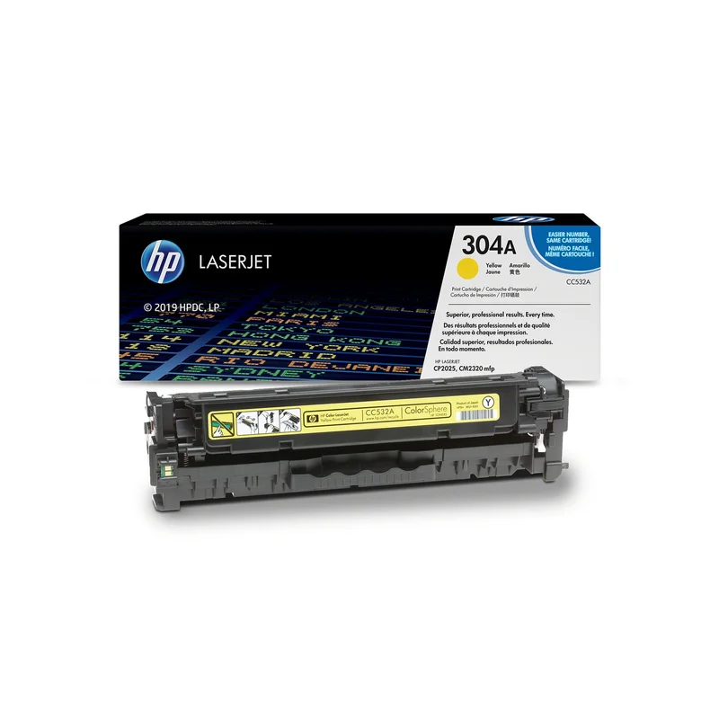 Оригинална тонер касета HP CC532A, 2800 страници/5%, Yellow