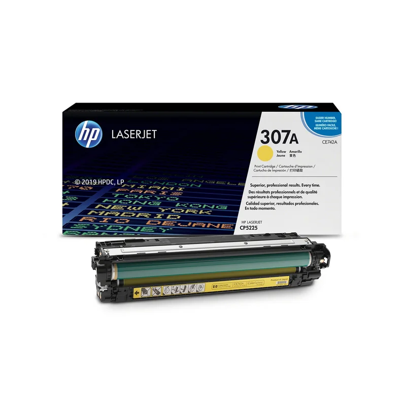 HP Toner CE742A, CP5225, 7300 pages/5%, Yellow