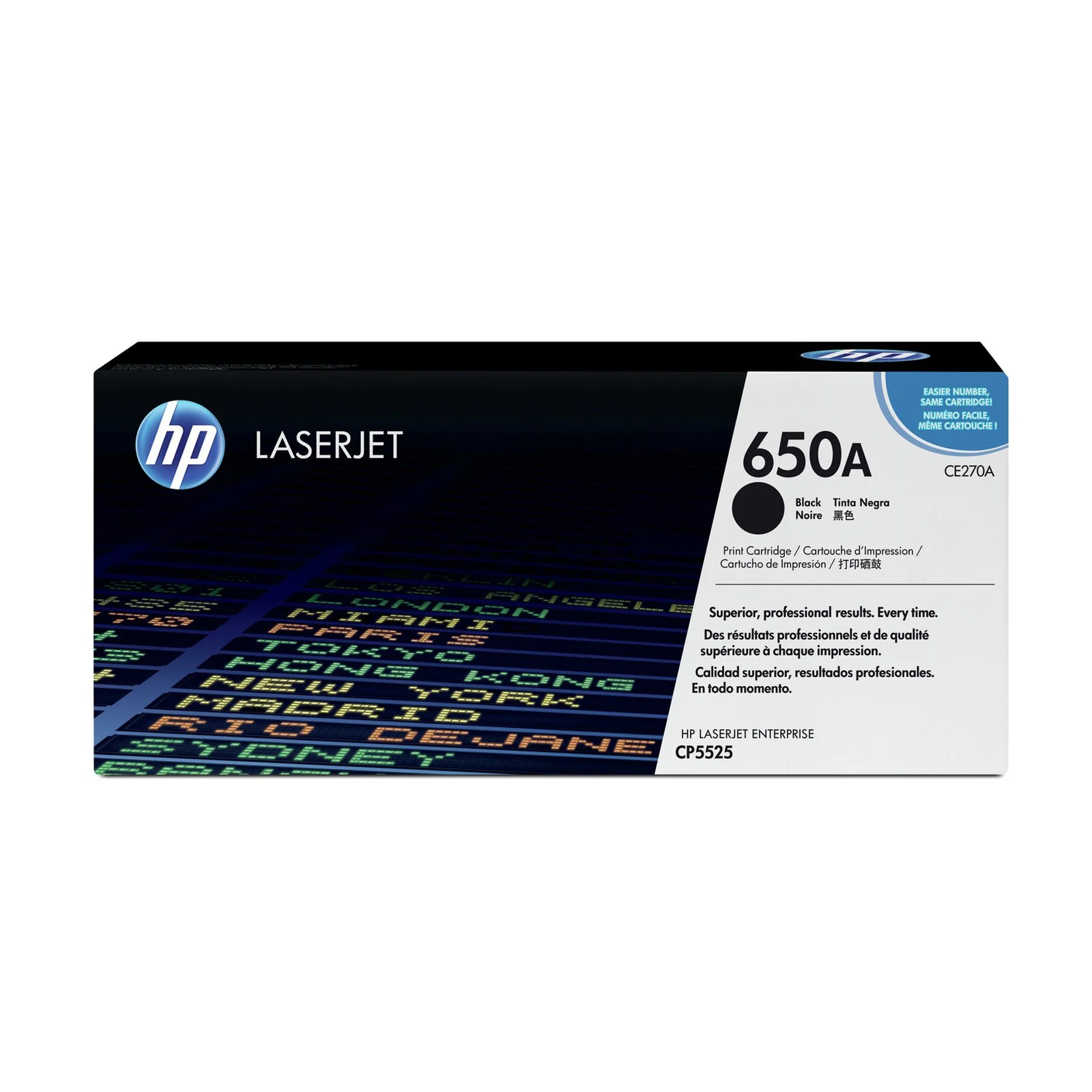HP Toner CE270A, CP5520, 13,500 pages/5%, Black