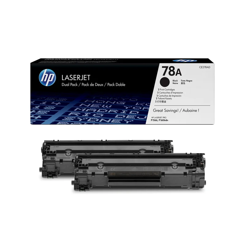 HP Toner CE278AD, 2100 pages/5%, Black, 2 pcs