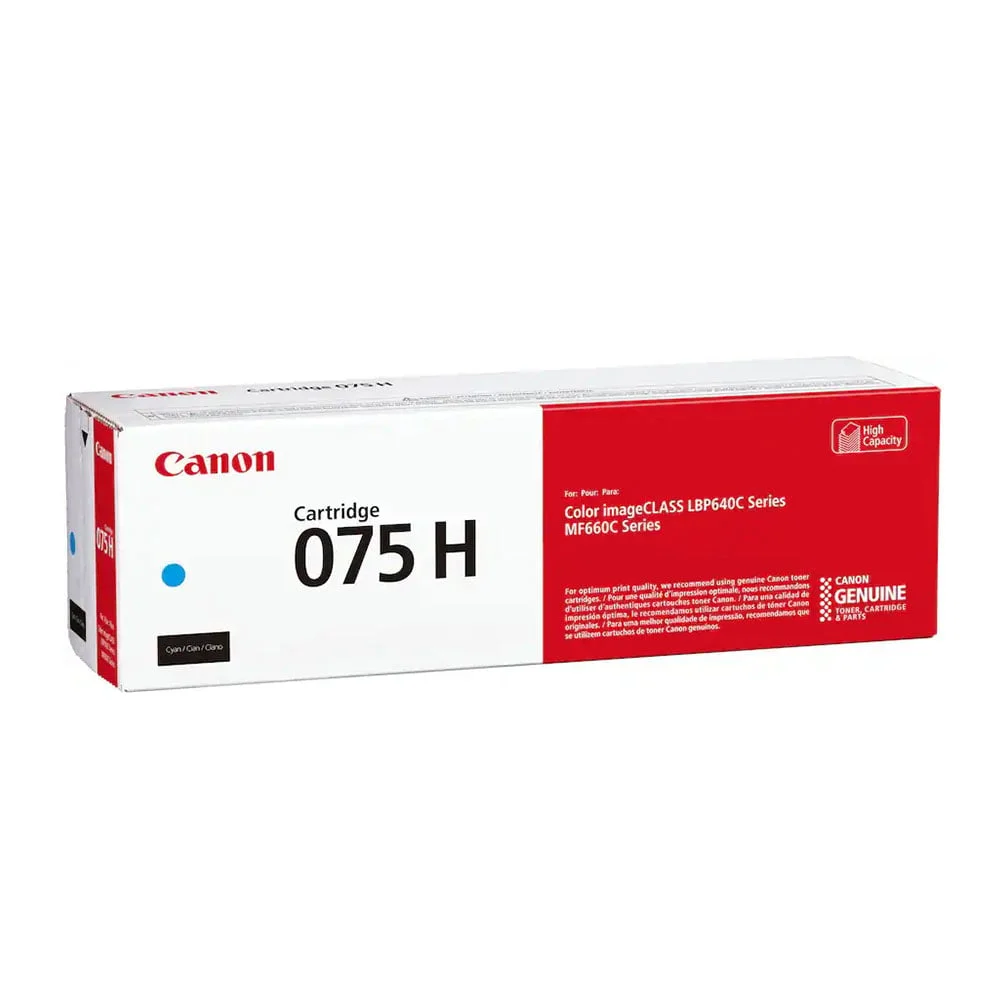 Оригинална тонер касета Canon CRG-075H, MF664/667, 2500 страници/5%, Cyan
