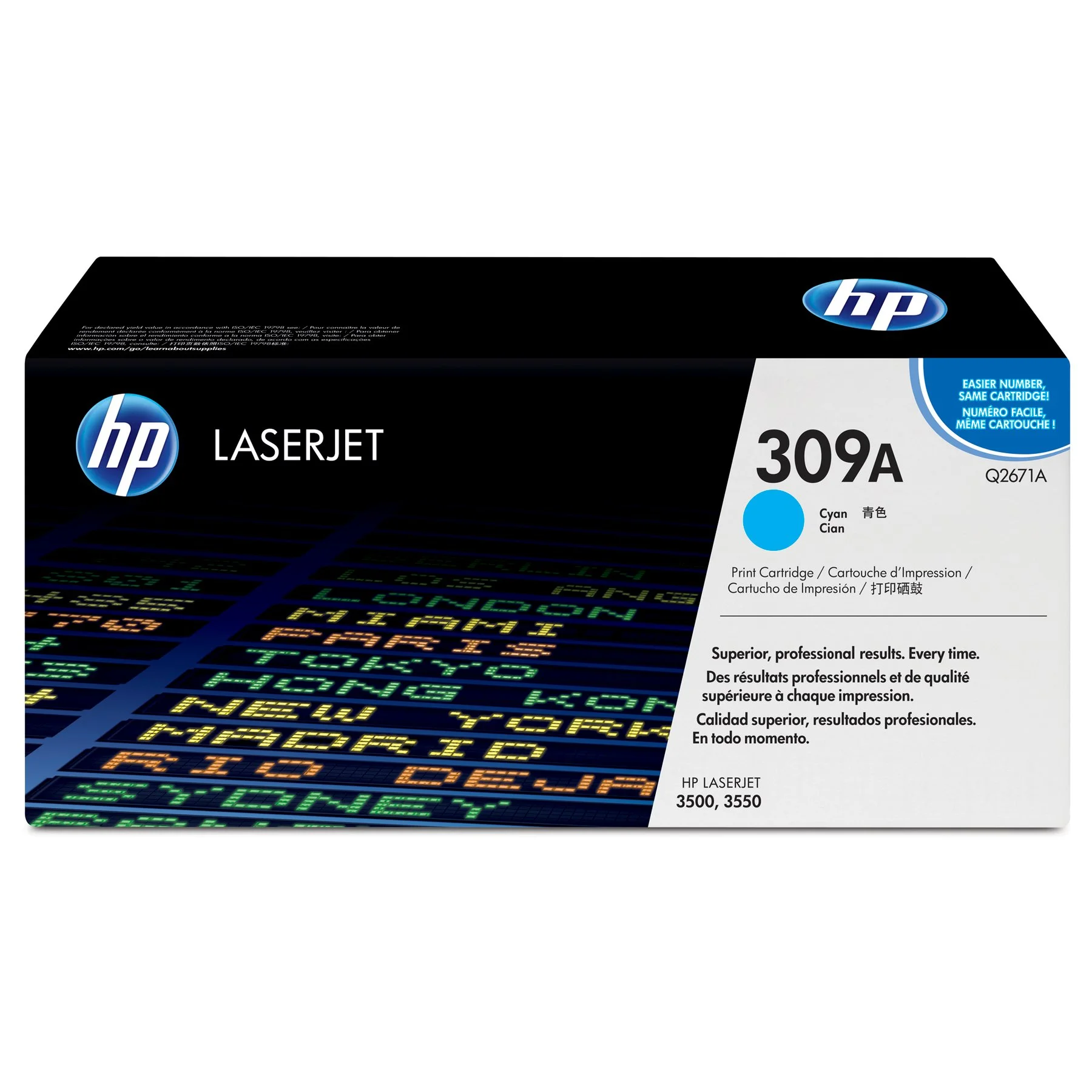 HP Toner Q2671A, 309A, LJ 3500, 4000 pages/5%, Cyan