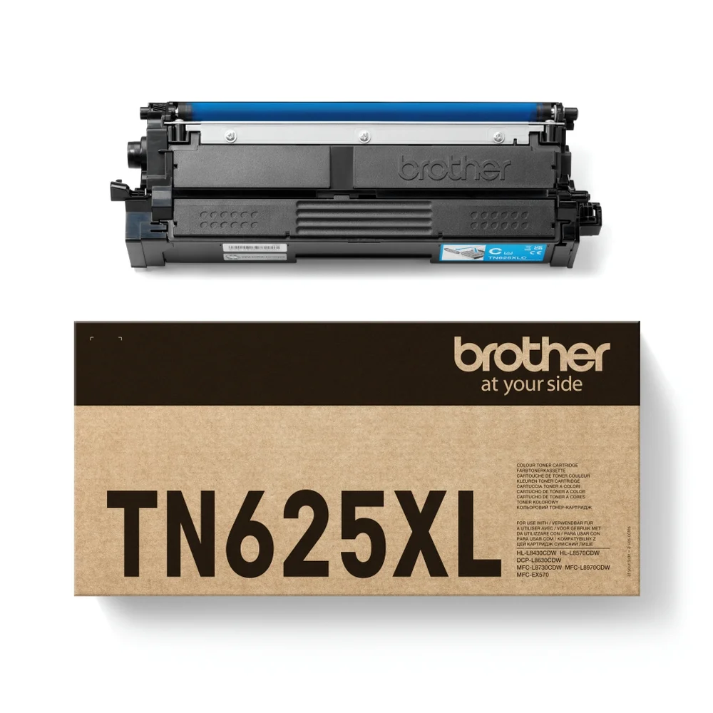BROTHER TONER TN-625XLC CYAN L8630/8730CDW 4500 PAGES/5%
