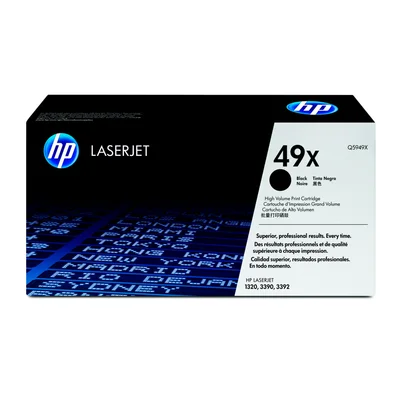 HP Toner Q5949X, LJ 1320 6000, 49X, 6,000 pages/5%, Black