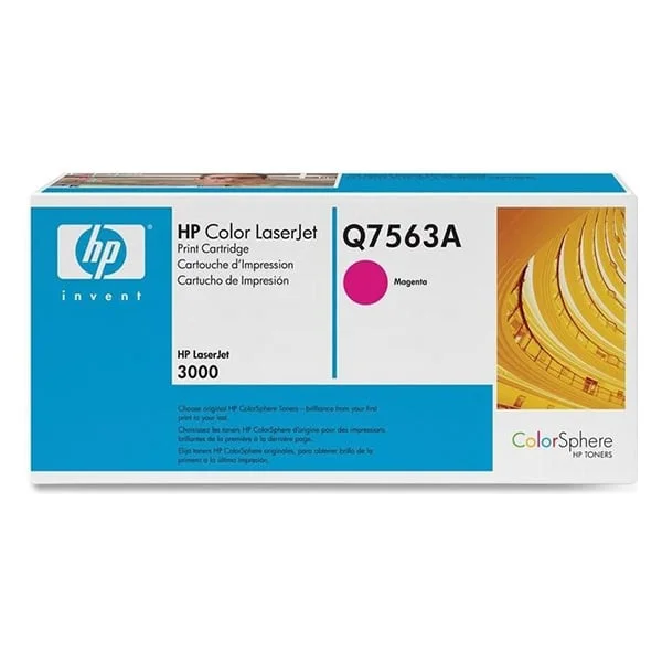HP Toner Q7563A, CLJ 3000, 3500 Pages/5%, Magenta