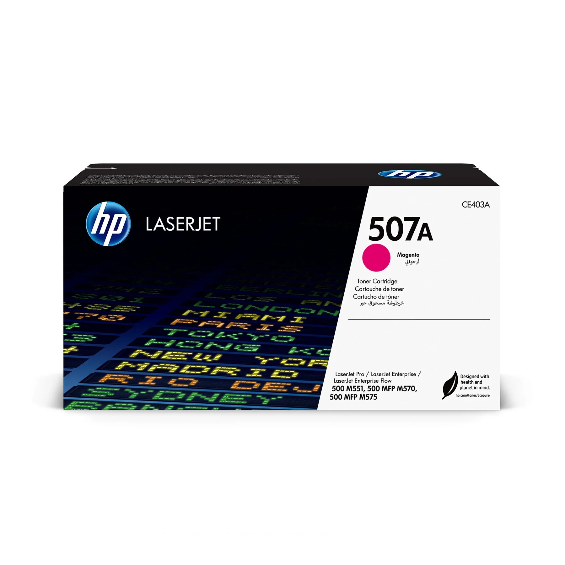 HP Toner CE403A, 507A, 6000 pages/5%, Magenta