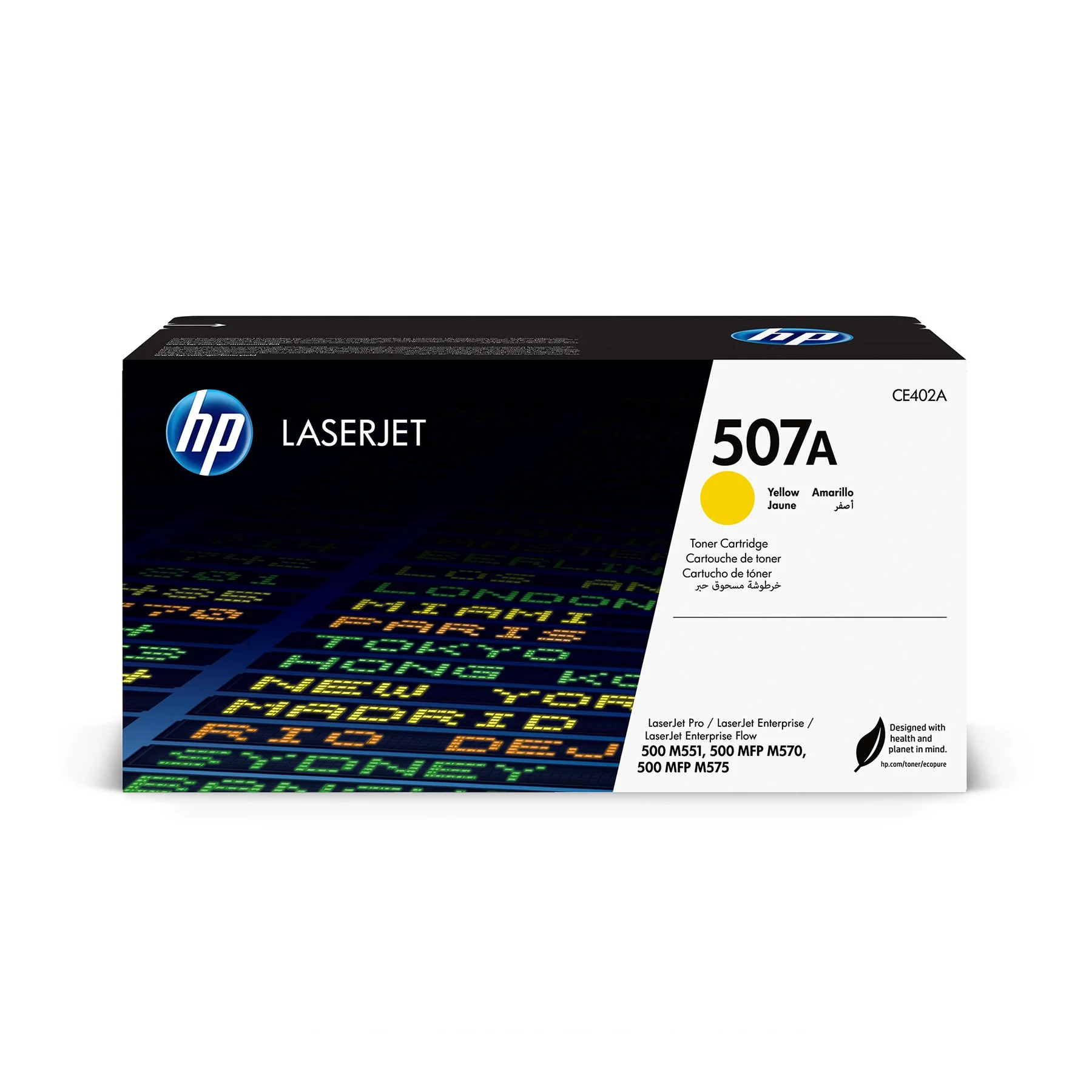 HP Toner CE402A, 507A, 6000 pages/5%, Yellow