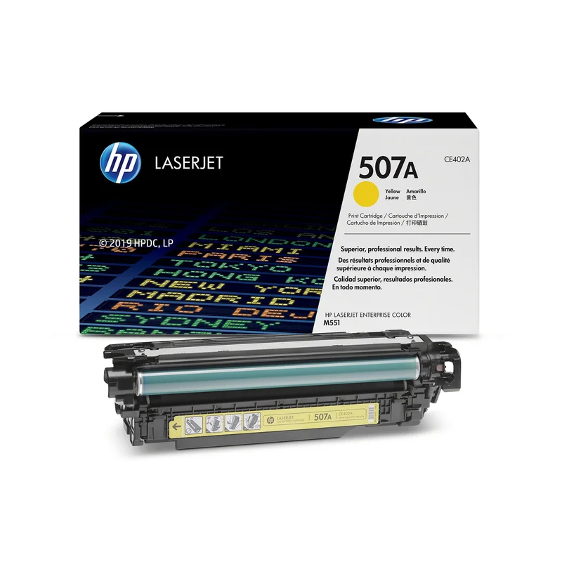 HP Toner CE402A, 507A, 6000 pages/5%, Yellow