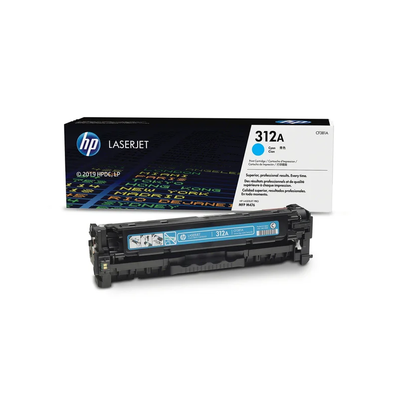 HP Toner CF381A, 312A, Cyan