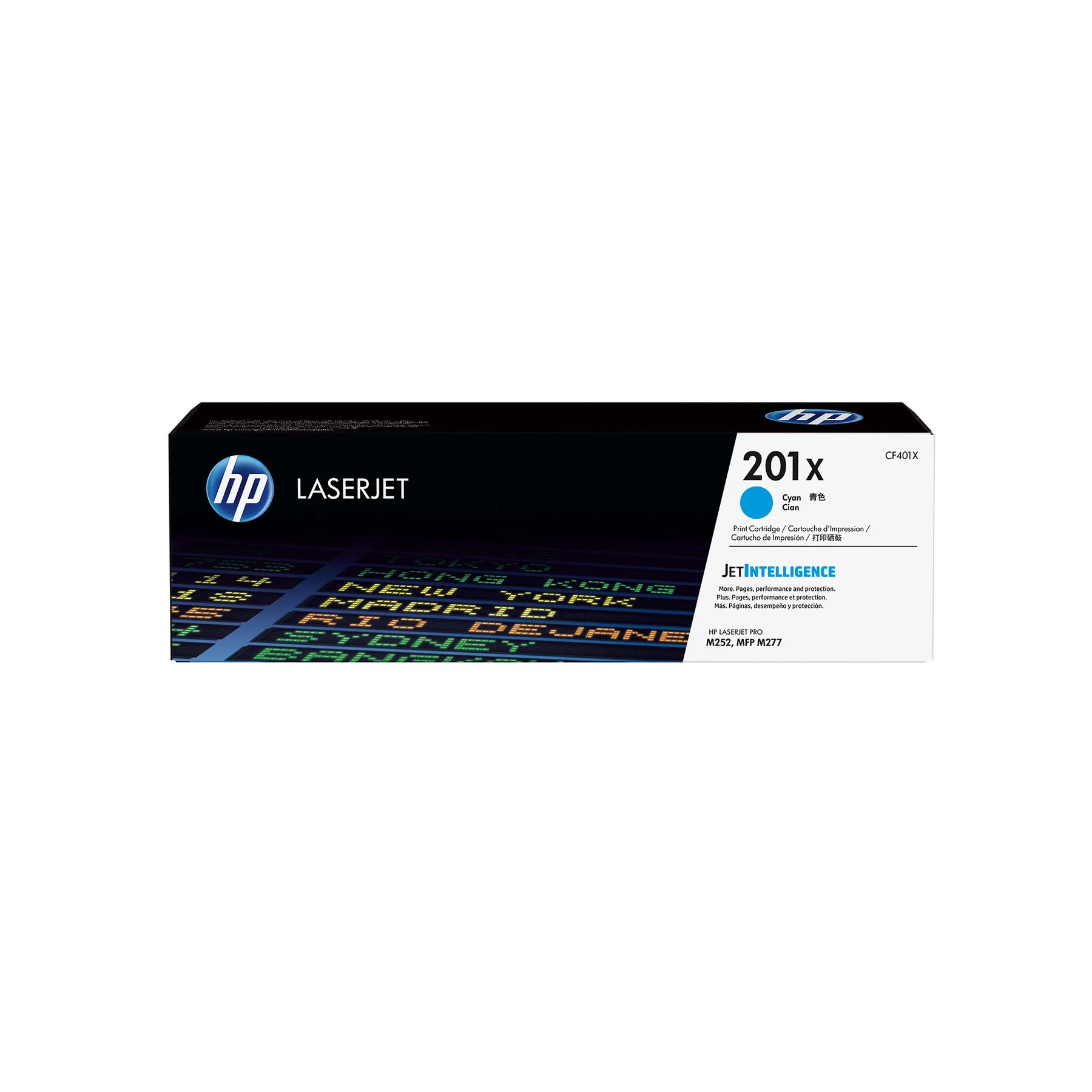 Оригинална тонер касета HP CF401X, 201X, 2300 страници/5%, Cyan