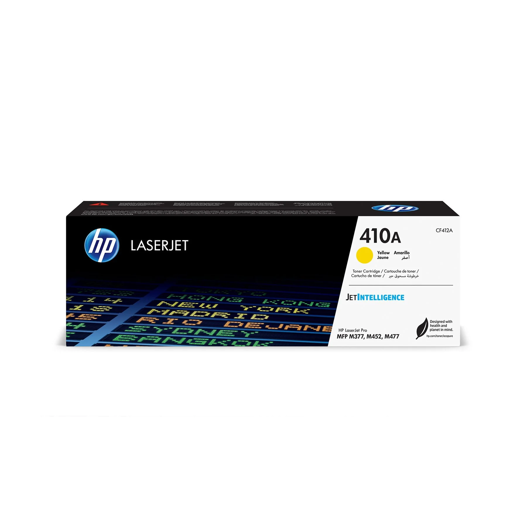 HP Toner CF412A, M452/477, 410A, 2300 pages/5%, Yellow