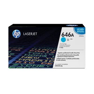 Оригинална тонер касета HP CF031A, 12500 страници/5%, Cyan