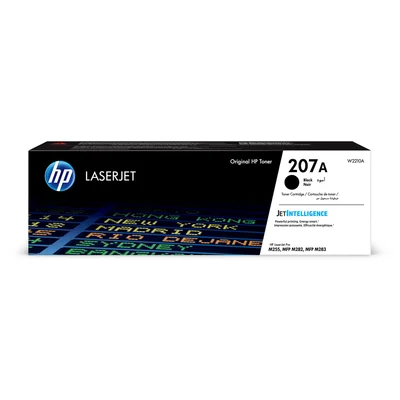 HP Toner 207A W2210A, M255dw/M283fdn, 1350 pages/5%, Black