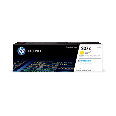 HP Toner 207X W2212X, M255dw/M283fdn, 2450 pages/5%, Yellow
