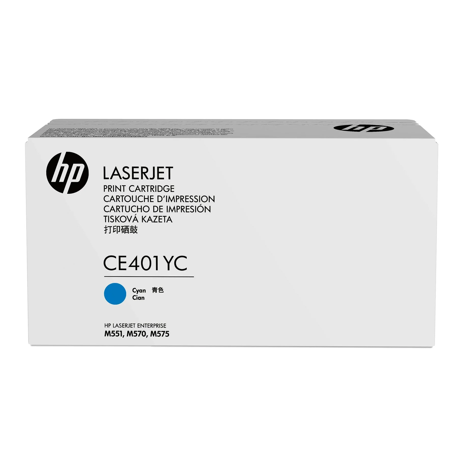 HP Toner CE401YC, 507A, Cyan