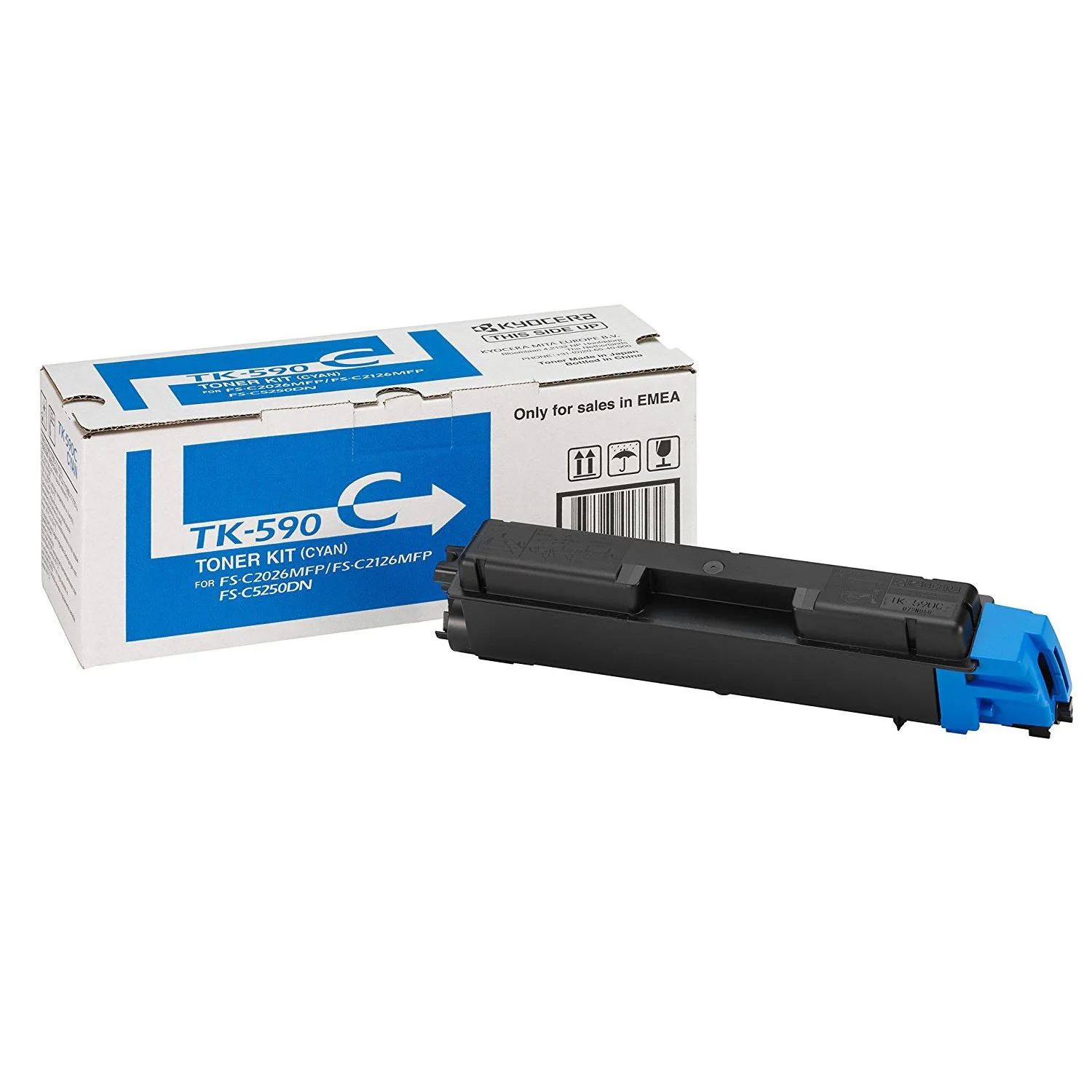 Оригинална тонер касета Kyocera TK590, FS-C5250DN, 5000 страници/5%, Cyan