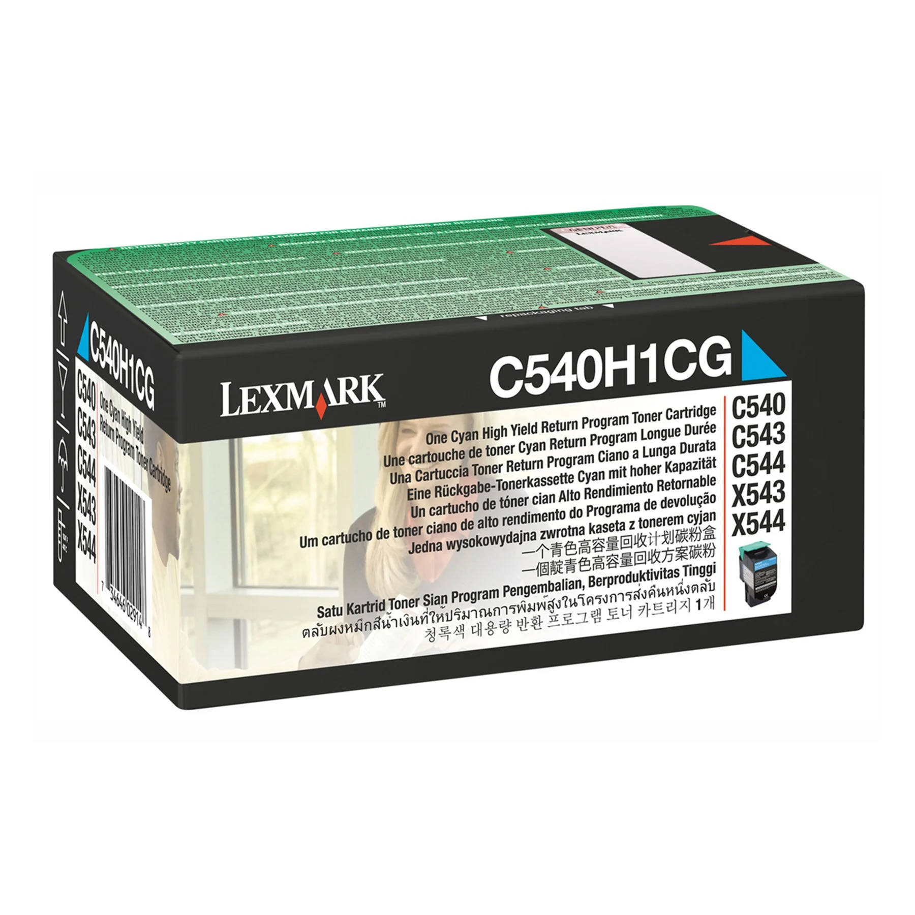 Lexmark Toner C540H1CG, C540/X544DN, 2000 pages/5%, Cyan