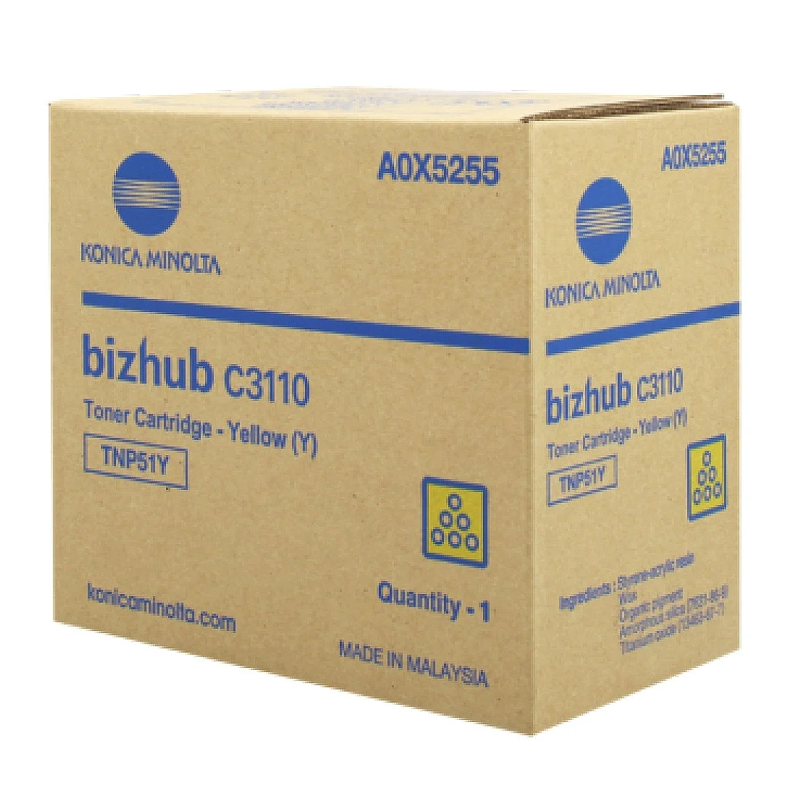 Minolta Toner TNP51Y, C3110, Yellow