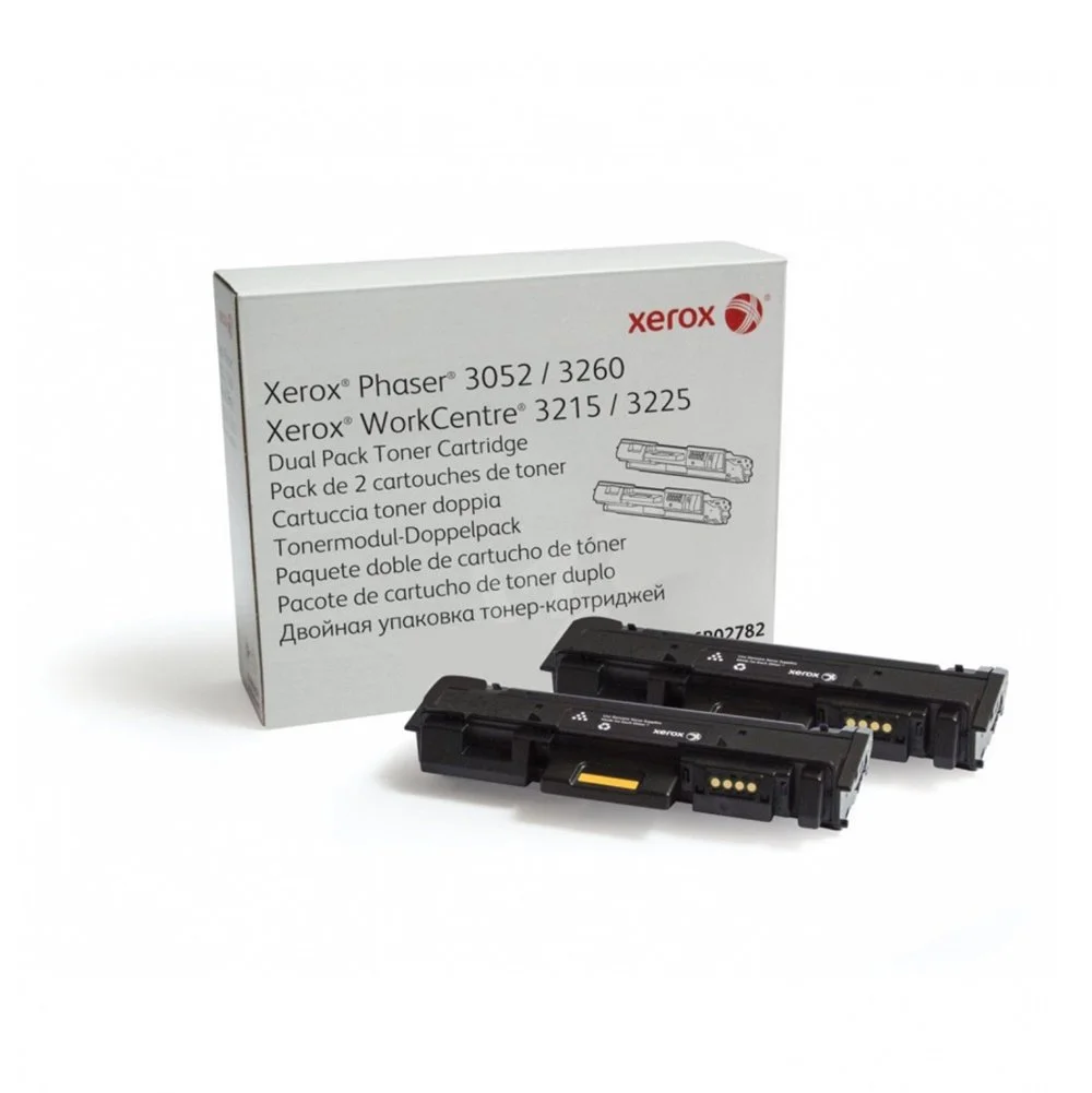 Оригинална тонер касета Xerox 106R02782, WC3225, Dual Pack, 3000 страници/5%, Black