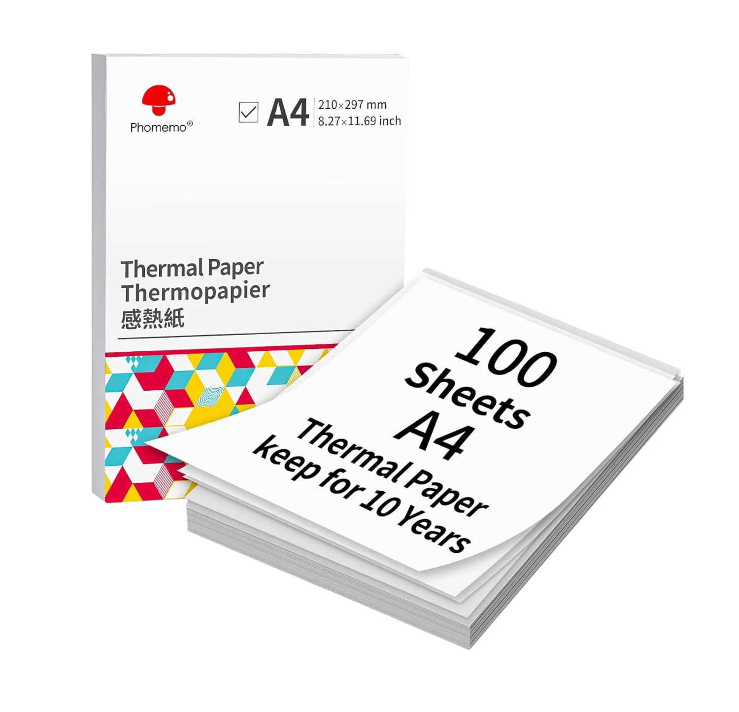 Phomemo Етикети Q22-ZD1-RMSG10, за термопринтер, 100 броя, 1 лист
