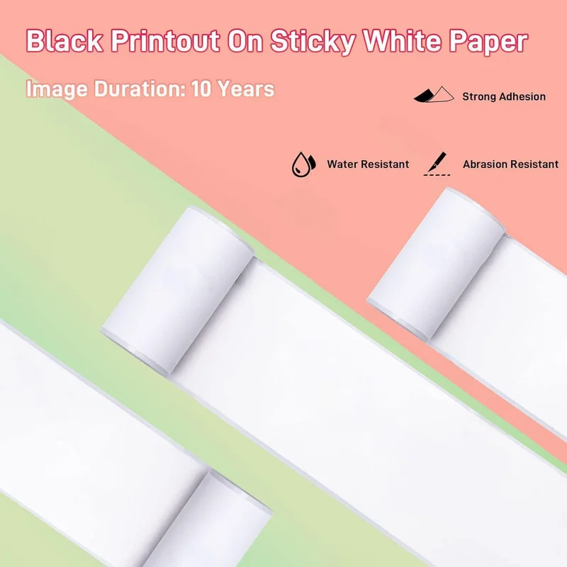 Phomemo Thermal printer labels Q22-RMSMLL, on roll, width 50 mm, length 3.5 m, 3 pcs