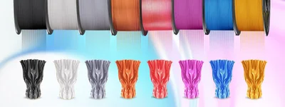 3D printer filament Silk, PLA+, 1.75 mm, 1 kg, grey