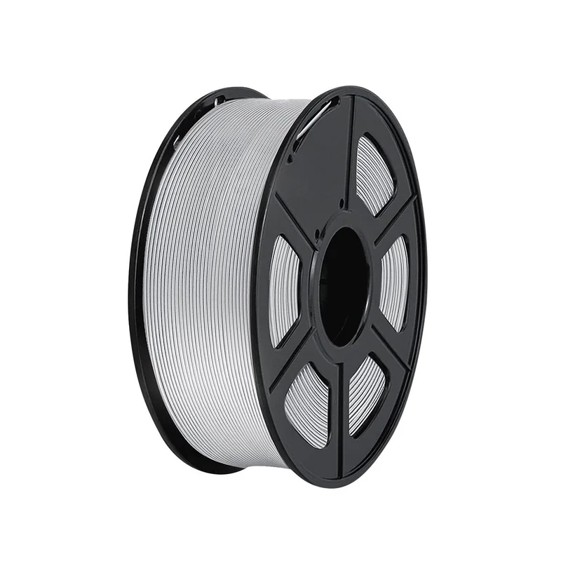 3D printer filament, PLA+, 1.75 mm, 1 kg, silver