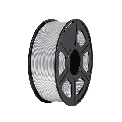 3D printer filament, PLA+, 1.75 mm, 1 kg, silver