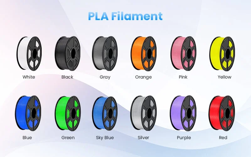 3D printer filament, PLA+, 1.75 mm, 1 kg, yellow