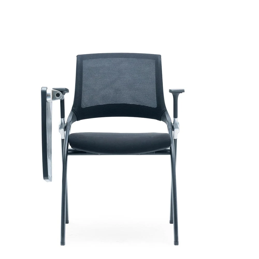 RFG Visitor Chair Swiss Table M, Fabric and Mesh, Black Seat, Black Backrest, Set of 2