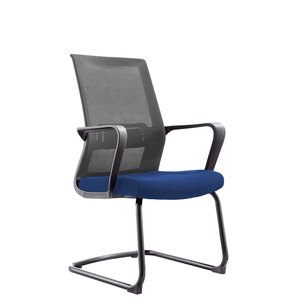 RFG Visitor chair Smart M, fabric and mesh, blue seat and gray backrest, set of 2 pcs